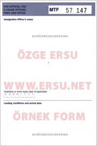 Birleşik Krallık İngiltere İskoçya Galler Kuzey İrlanda Ülke Giriş Formu